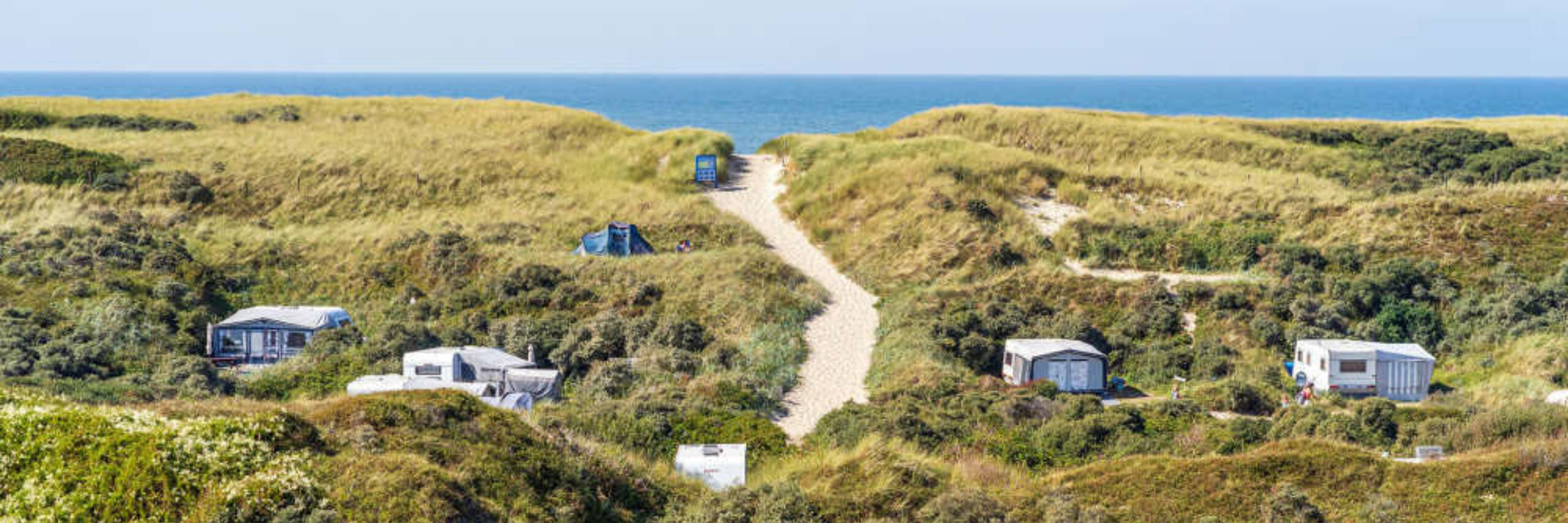 Kamperen aan zee camping Kogerstrand VVV Texel