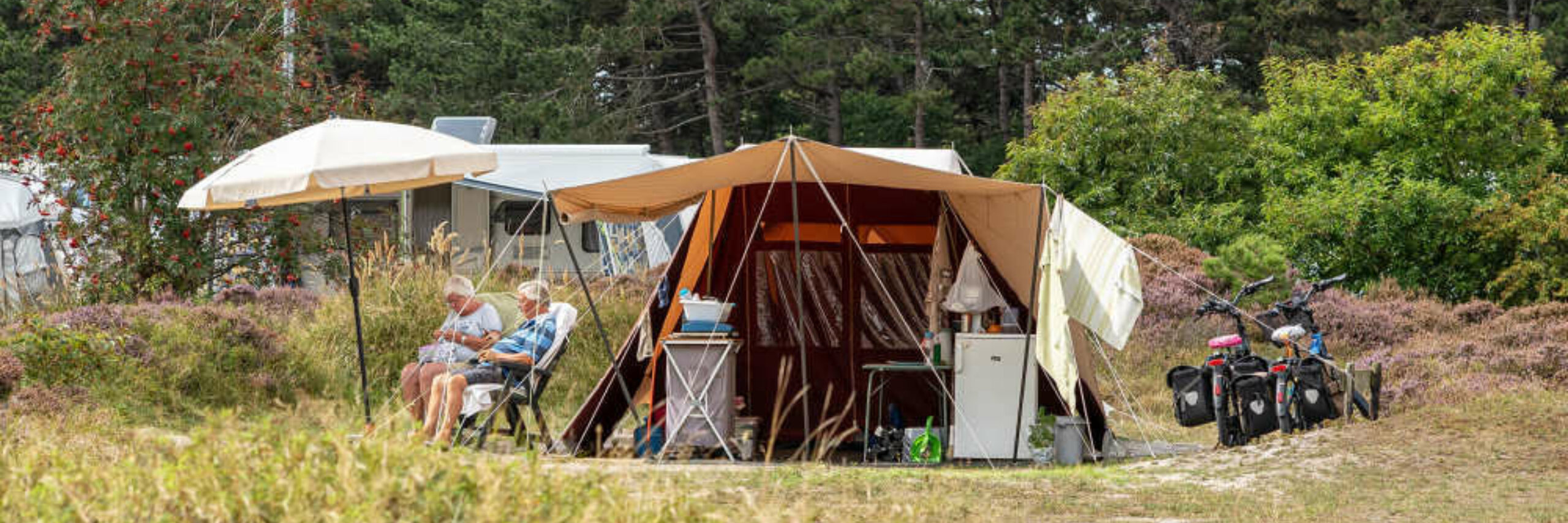 Campingplaats voor een eigen tent op Loodmansduin VVV Texel