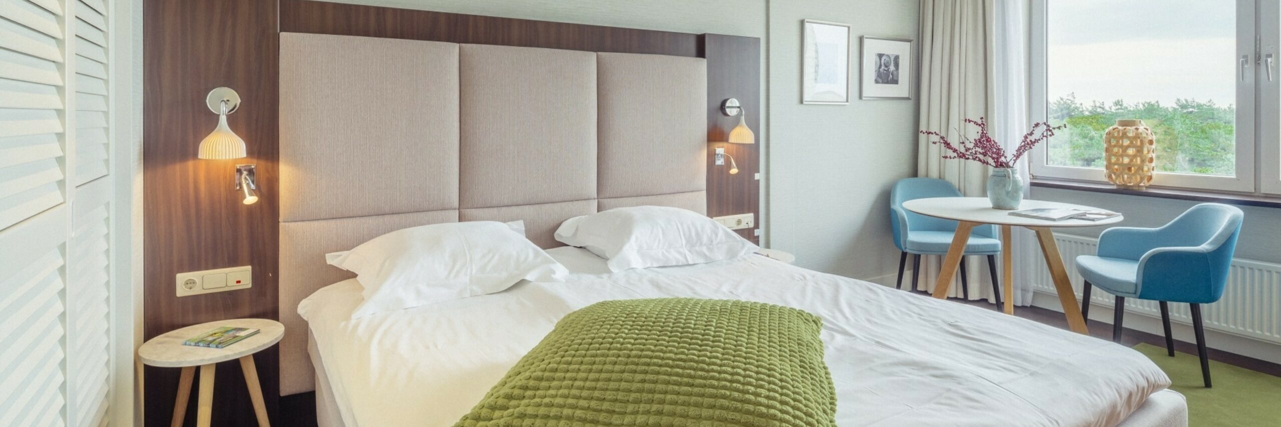 Tweepersoonskamer van Hotel Opduin VVV Texel