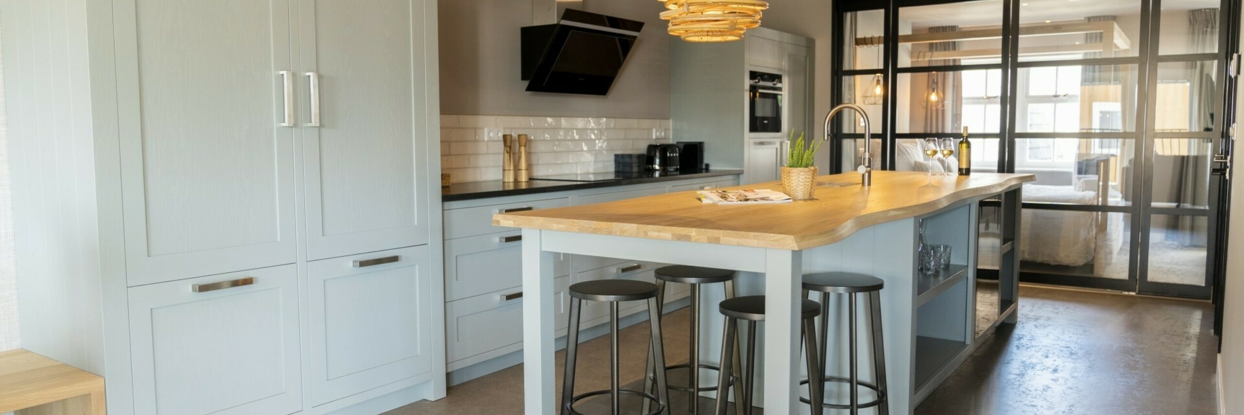 Keuken appartement Just Dreaming fotograaf Liselotte Schoo VVV Texel