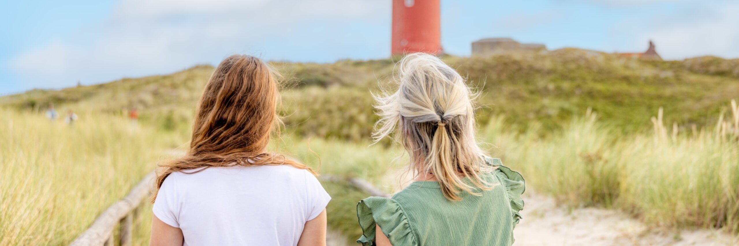 Wandelen bij de vuurtoren - Familie van Kesteren