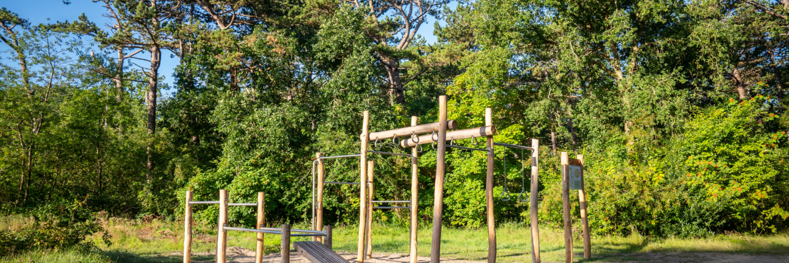 Onderdeel trimparcours in De Dennen