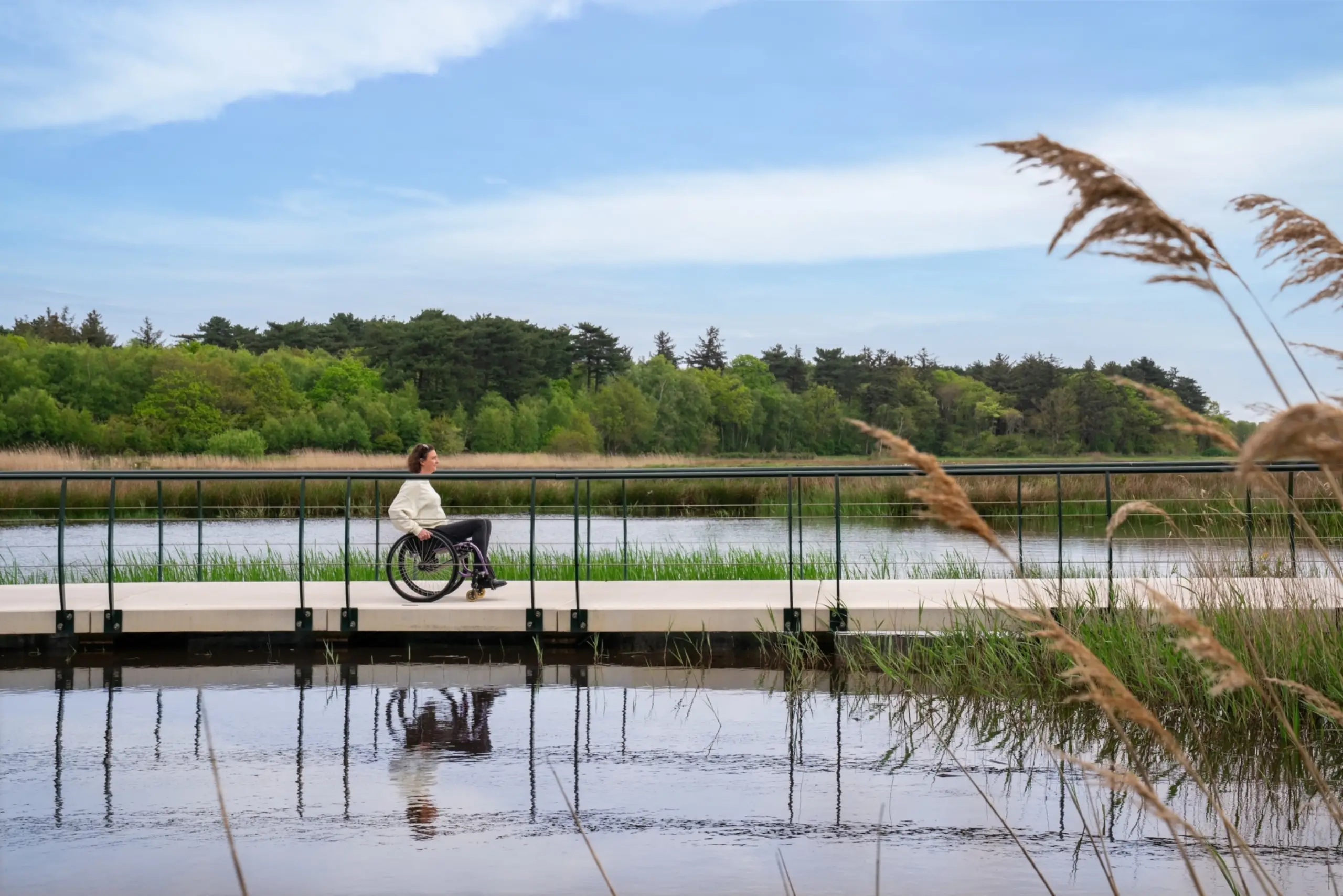 Rolstoelroute De Dennen - fietsbrug