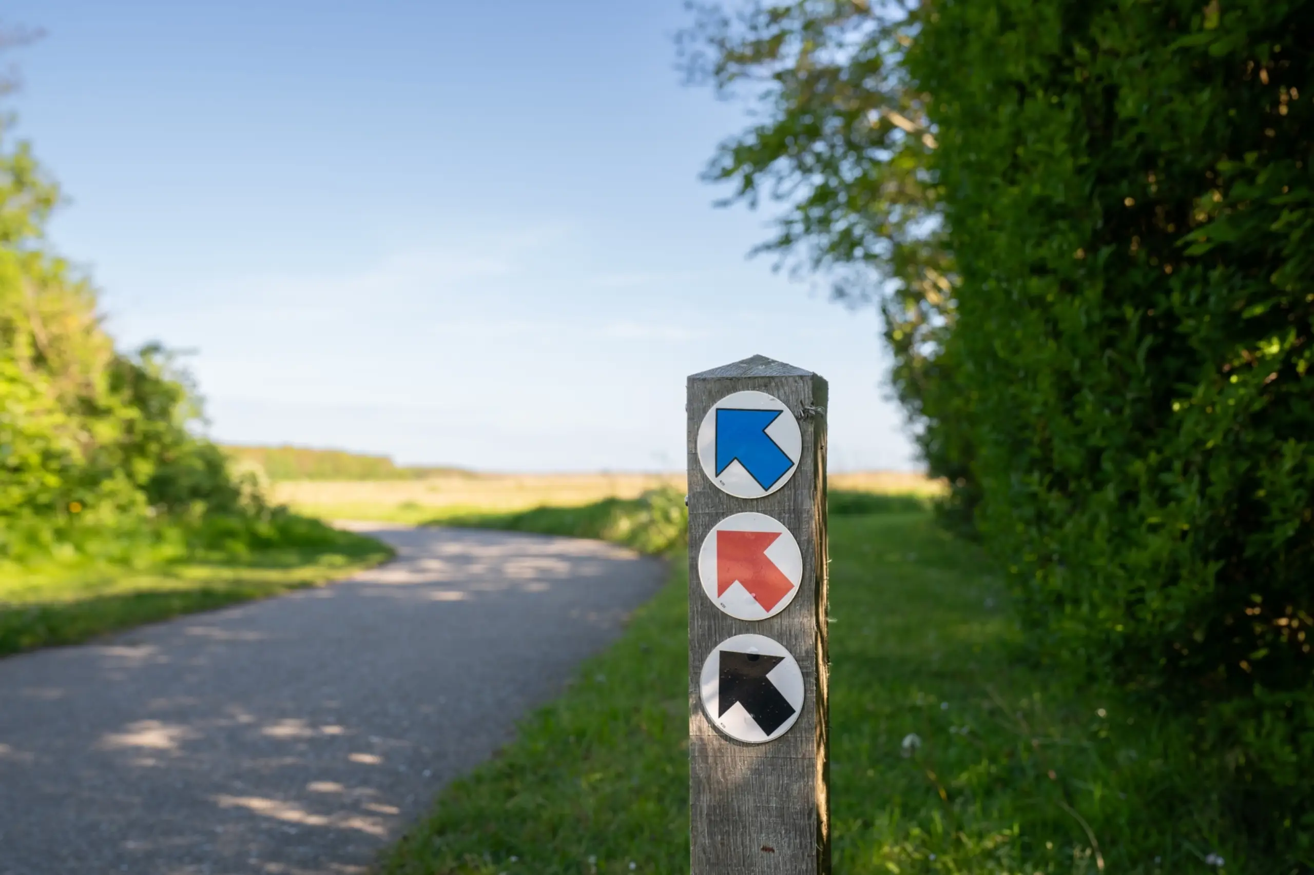 Rolstoelroute Krimbos paaltje wandelnetwerk