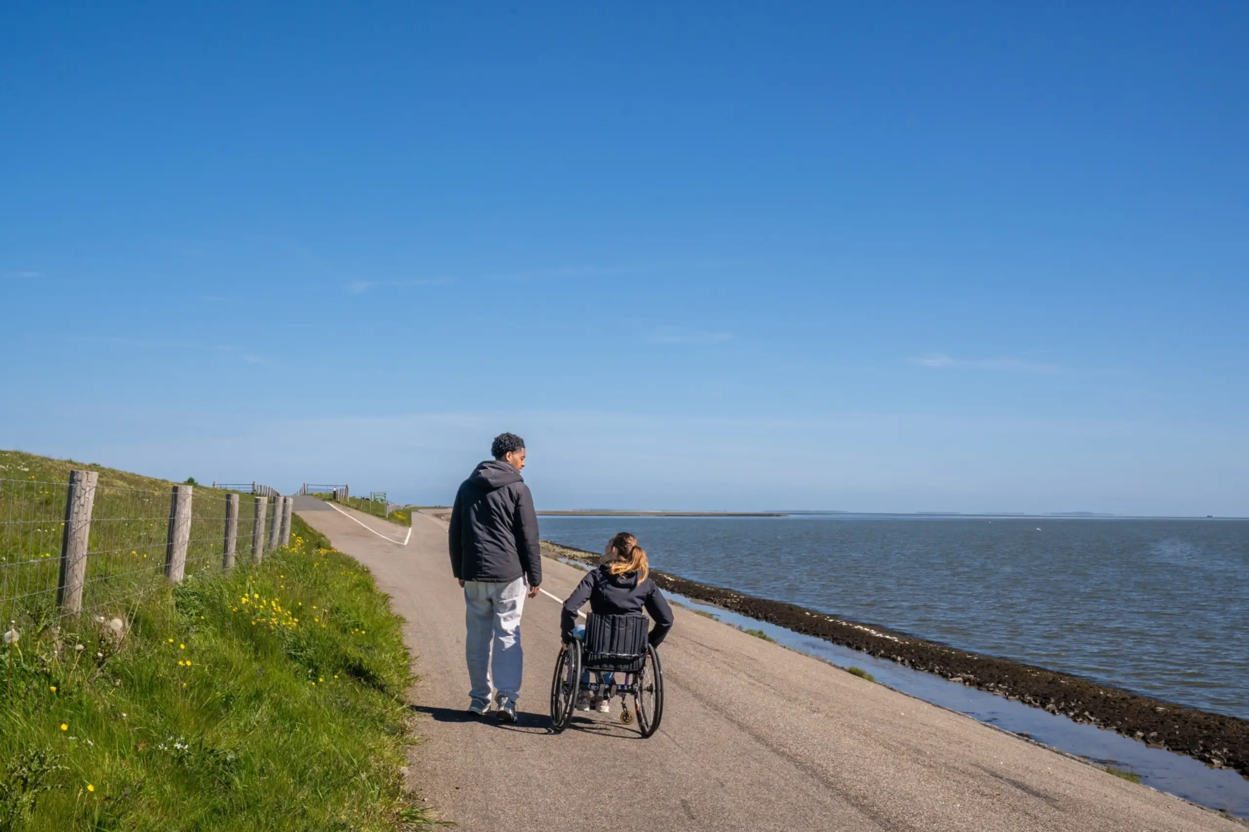 Rolstoelroutes Waddendijk - op de dijk