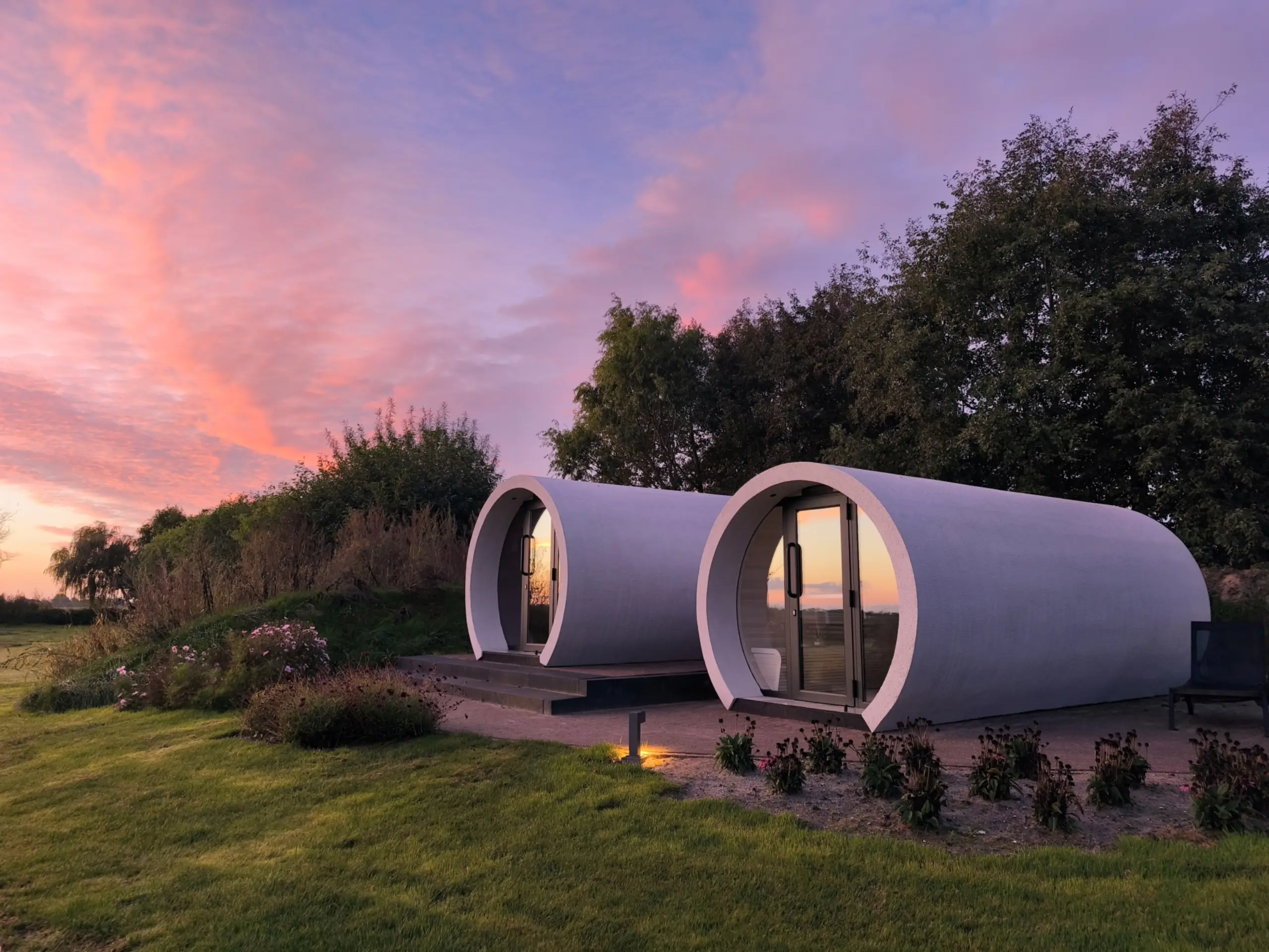 Spa woolness buitensaunas bij Boutique Hotel Texel