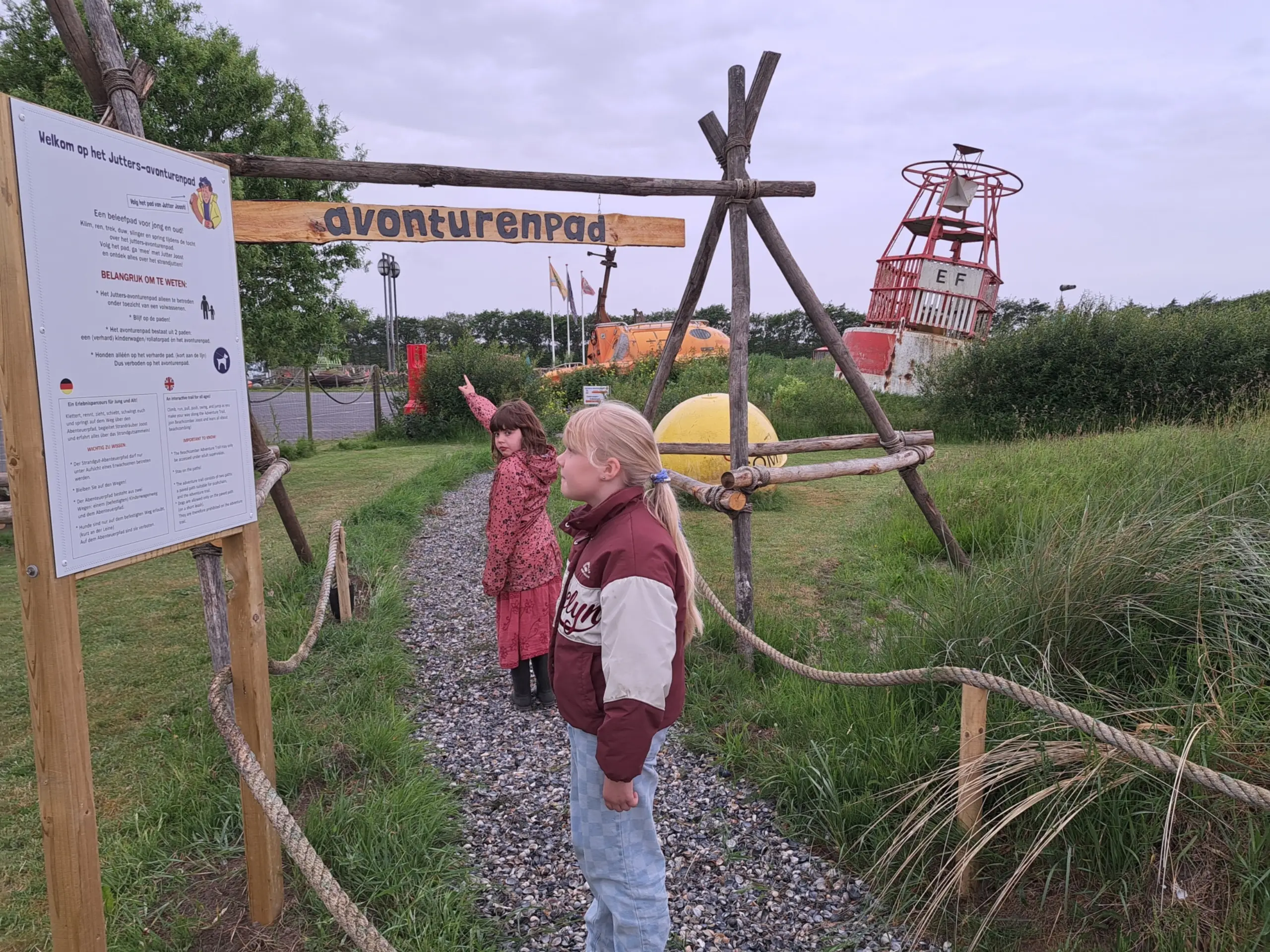 Jutters avonturenpad bij Flora entree