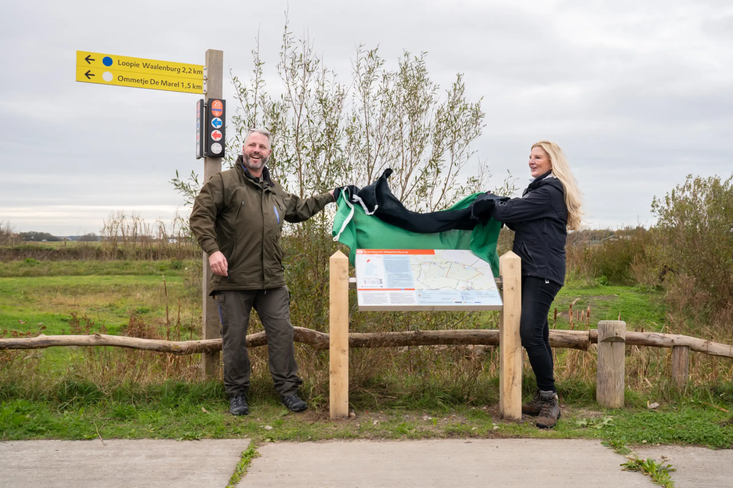 Wandelnetwerk Texel werd geopend bij Natuurcentrum De Marel