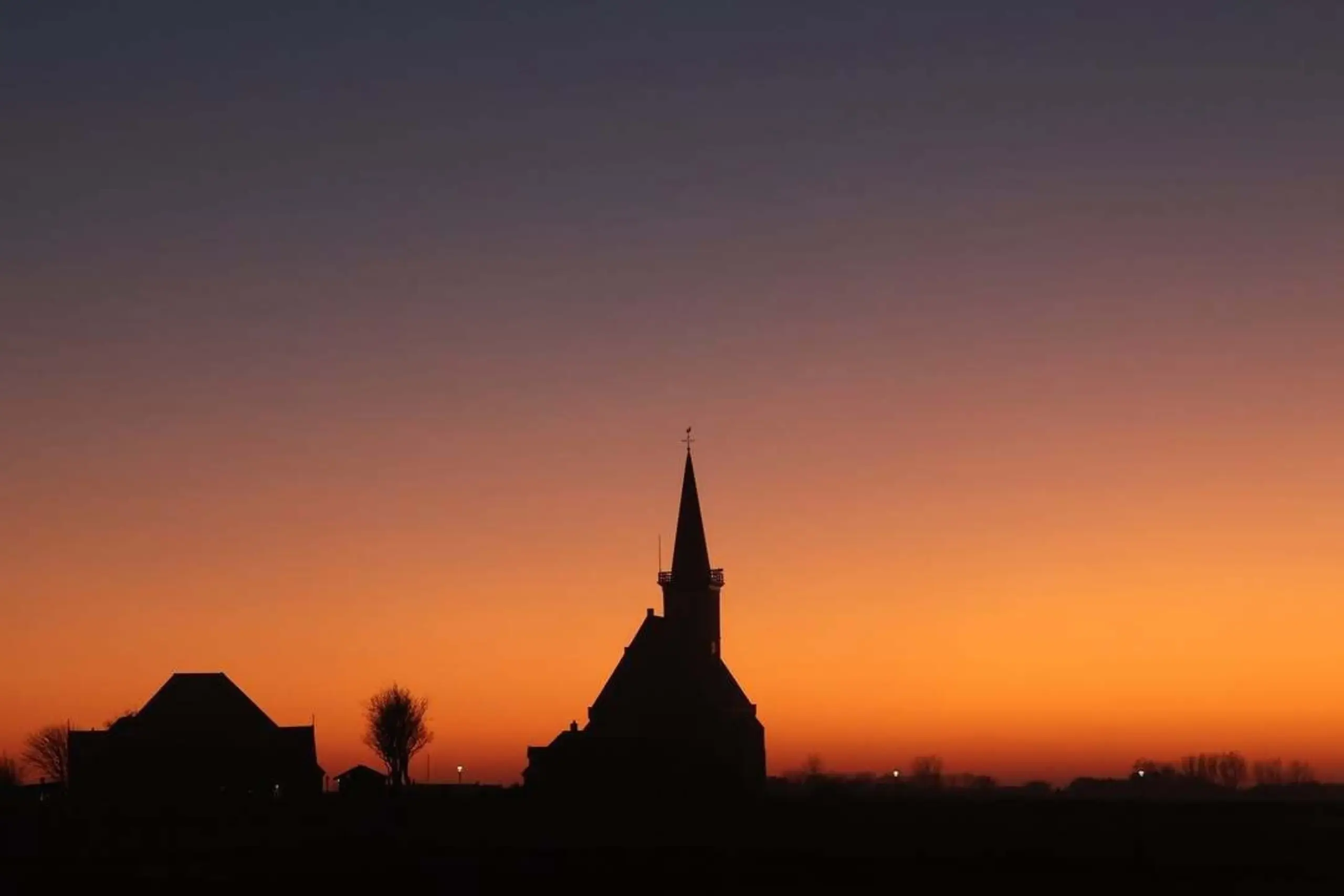 Den Hoorn bij zonsondergang
